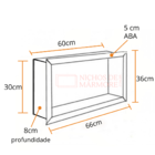 Nicho Em Granito Café Imperial 50x30x8