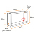 Nicho em Granito Café Imperial 60x30x8