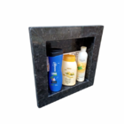 Nicho Em Granito Verde Perola 30x30x8