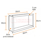 Nicho Em Granito Verde Perola 30x30x8