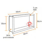 Nicho em Granito Verde Ubatuba 30x30x8