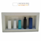 Nicho Em Mármore Branco Estelar 60x30x8