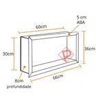 Nicho em Mármore Branco Prime 60x30x8