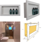 Nicho Em Mármore Branco Prime 60x30x8