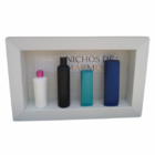 Nicho Em Mármore Branco Quartzo 50x30x8