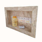 Nicho Em Mármore Travertino 50x30x8