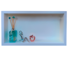 Nicho em Porcelanato Banheiro Branco Polido 60x32cm