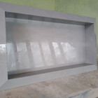 Nicho Em Porcelanato Cinza 30x60 Borda Diamante