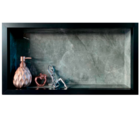 Nicho Em Porcelanato Cinza Grafite Banheiro 60x32cm Lomina