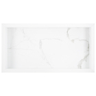 Nicho Em Porcelanato E Saboneteira - Kit Com 2 Peças (carrara)