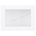 Nicho Em Porcelanato E Saboneteira - Kit Com 2 Peças (carrara)