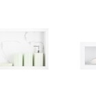 Nicho Em Porcelanato E Saboneteira - Kit Com 2 Peças (carrara)