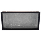 Nicho Em Porcelanato E Saboneteira - Kit Com 2 Peças (cinza/p