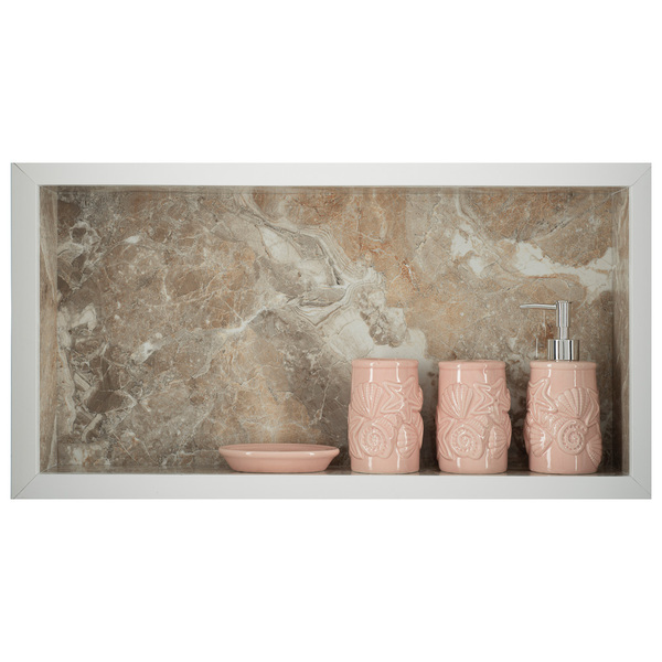 Nicho Em Porcelanato Para Banheiro Porta Shampoo - Durag