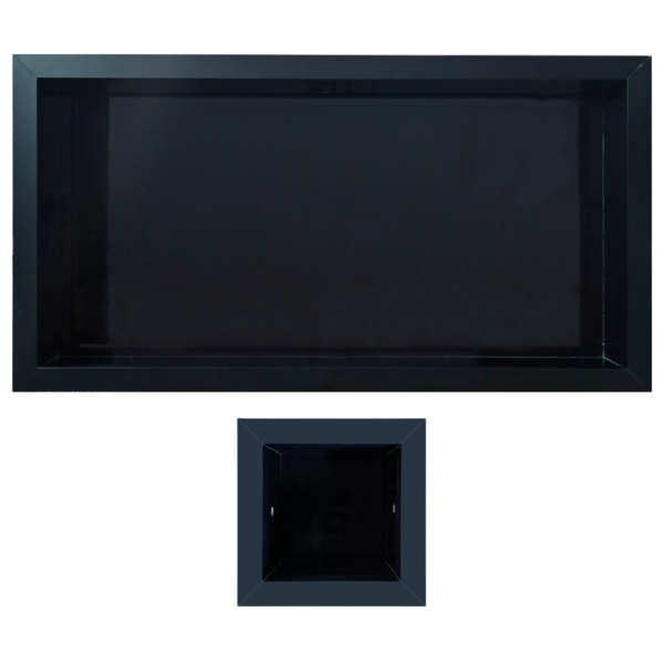 Nicho em Porcelanato Polido Preto Nero 60x32cm