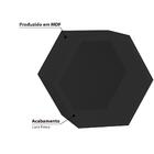 Nicho Favo Em Mdf Laqueado - Preto