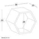 Nicho Favo Em Mdf Laqueado - Vermelho