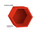 Nicho Favo Em Mdf Laqueado - Vermelho