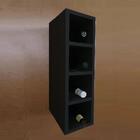 Nicho Garrafeiro Preto Em Mdf