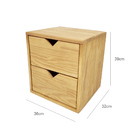 Nicho Gaveteiro 39ax36lx32p Com 2gav Em Madeira De Pinus - Mel