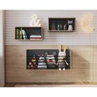 Nicho Hastes Verticais Be Mobiliário Grafite