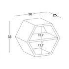 Nicho Hexagonal 1 Prateleira Favo  Diversas Cores