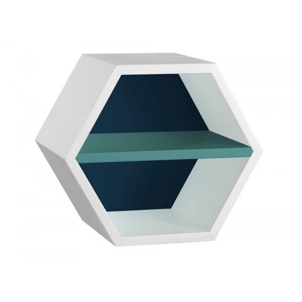 Nicho Hexagonal 1 Prateleira Favo  Diversas Cores