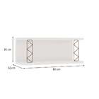 Nicho Iluminata Branco 80 Cm