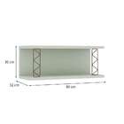 Nicho Iluminata Verde Mint 80 Cm