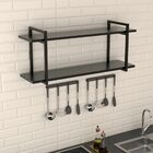 Nicho Industrial De Parede Para Cozinha 80cm Pp U.gnd