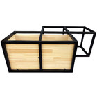 Nicho Industrial Linha Tetris - Ferro E Madeira – Modelo 03