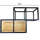 Nicho Industrial Linha Tetris - Ferro E Madeira – Modelo 03