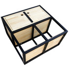 Nicho Industrial Linha Tetris - Ferro E Madeira – Modelo 05