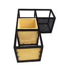 Nicho Industrial Linha Tetris - Ferro E Madeira – Modelo 12