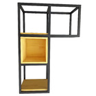 Nicho Industrial Linha Tetris - Ferro E Madeira – Modelo 12