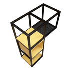 Nicho Industrial Linha Tetris - Ferro E Madeira – Modelo 12