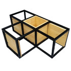 Nicho Industrial Linha Tetris - Ferro E Madeira – Modelo 13