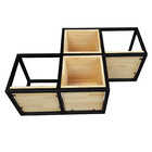 Nicho Industrial Linha Tetris - Ferro E Madeira – Modelo 16