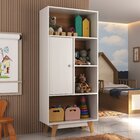 Nicho Infantil Organizador 1 Porta 4 Nichos Sara Espresso Mov