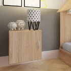 Nicho Infantil Tolix Com 1 Porta Kitcubos Carvalho Mel