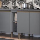 Nicho Inferior Para Cozinha 69,5cm X 20cm Greta Cinza