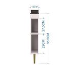 Nicho Inferior Pérola Branco - Poquema