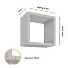 Nicho Kit C/ 3 Peças Organização E Decoração Quarto, Cozinha,