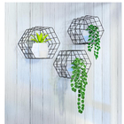 Nicho Line Hexágono Preto 30x30x20cm Utilfer