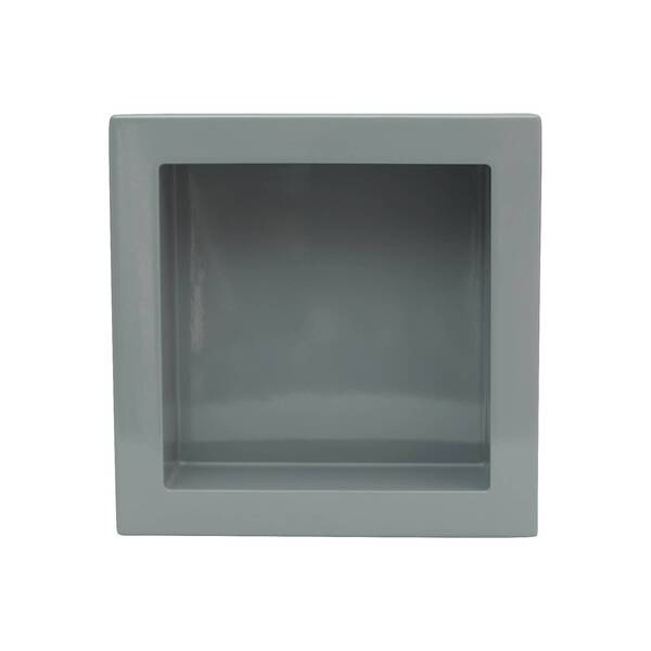 Nicho Mármore Sintético 38,5x38,5x10cm N001 Cinza Líder