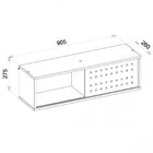 Nicho Mdp Com Porta Deslizante Pixel Preto/vermelho