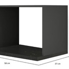 Nicho Microondas 100% Mdf Preto