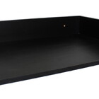 Nicho Microondas Prateleira Preto Mdf 58x15x37