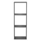 Nicho Modular 104,1x35,9x30cm Madeira Grafite Spaceo KUB