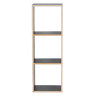 Nicho Modular 104,1x35,9x30cm Madeira Grafite Spaceo KUB